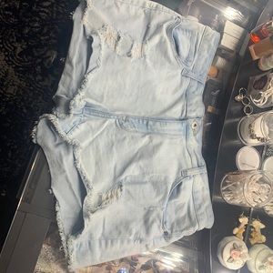 Denim shorts